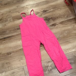 Kids Pink Overalls